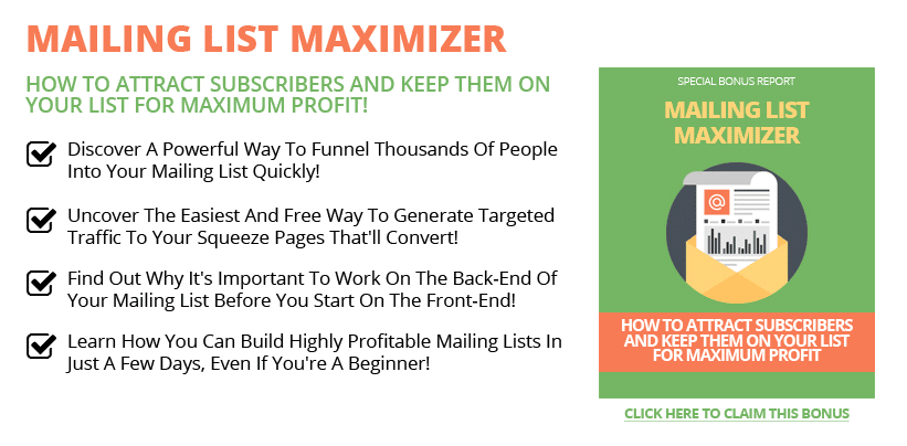 The Click Engine Bonus - Mailing List Maximizer