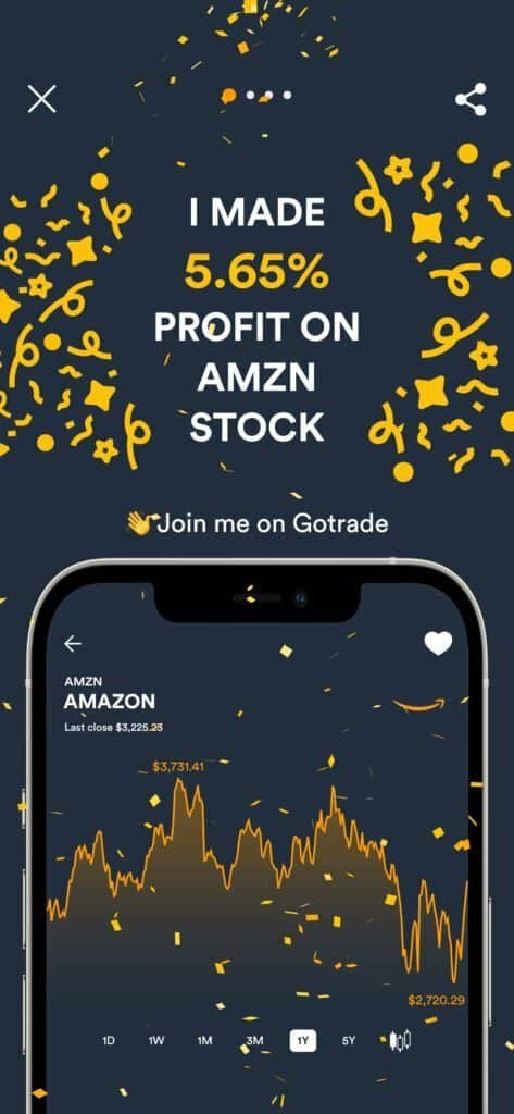 Gotrade Amazon Profit