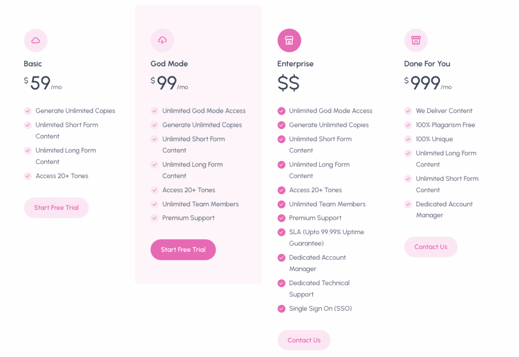 InstaCopy Pricing