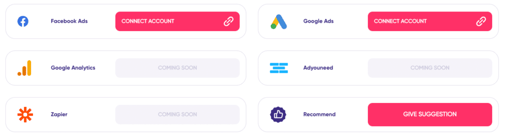 AdCreative AI Review - Integrations