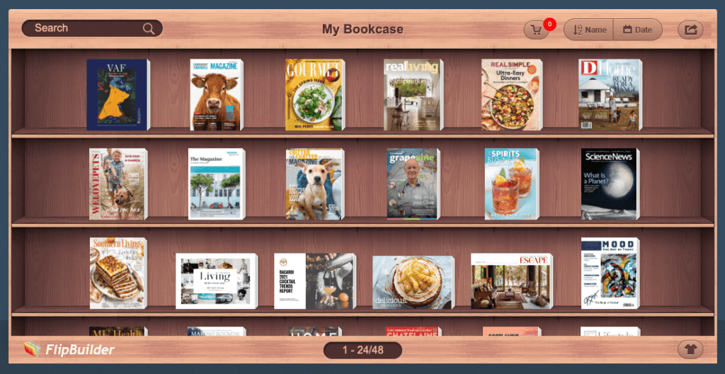 FlipBuilder Review - Bookcase