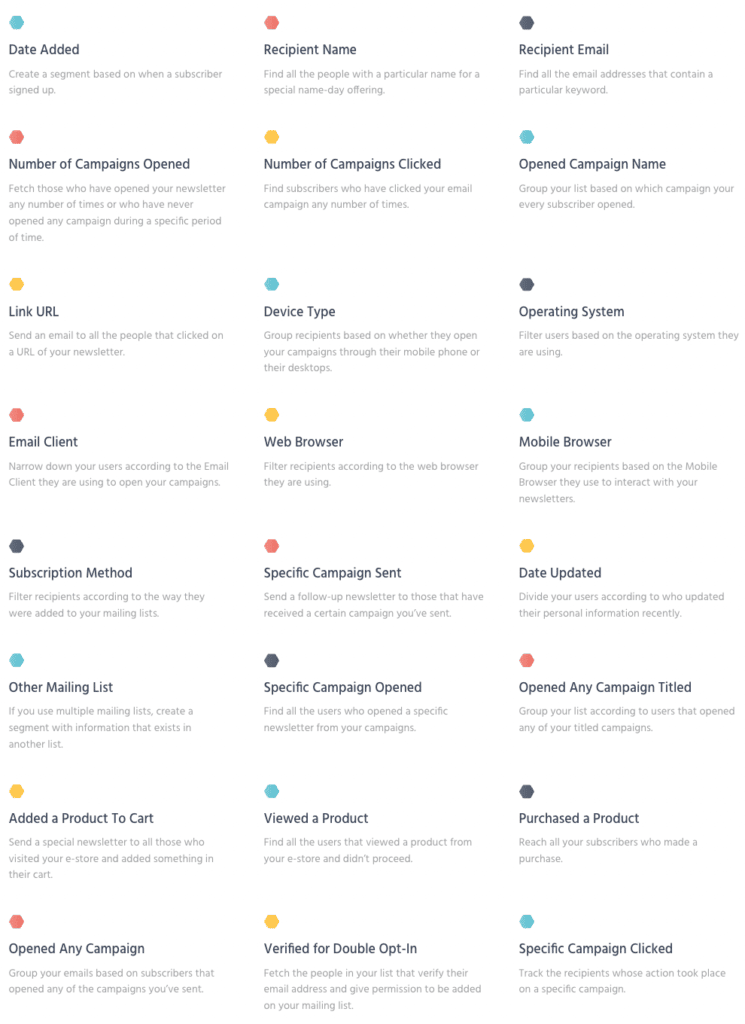 Moosend Review - Segmentation