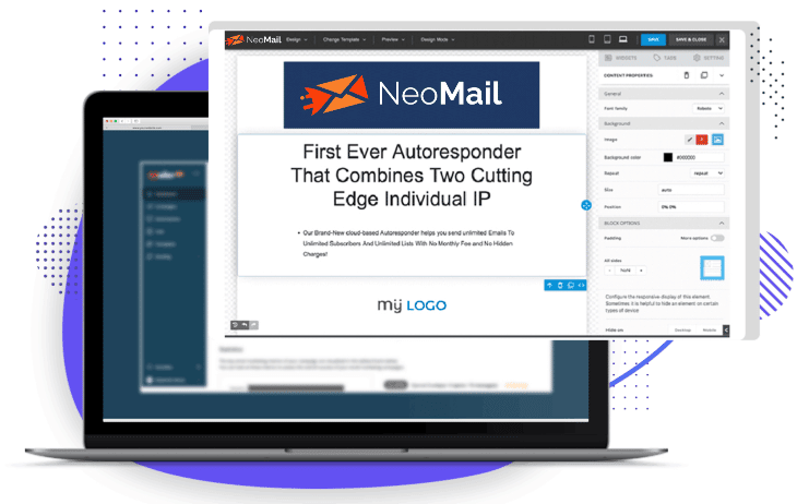 NeoMail Review - Drag-and-drop Template