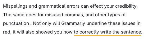 Grammarly Review - Write and Revise Example
