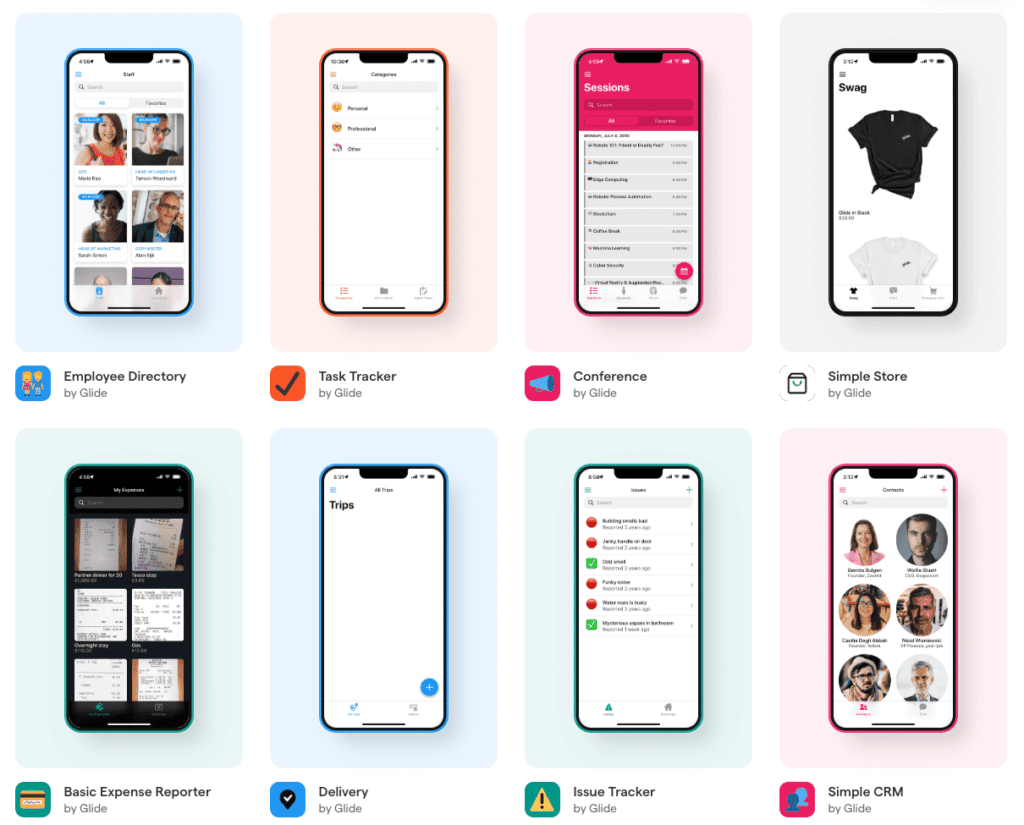 Glide Apps Templates Examples