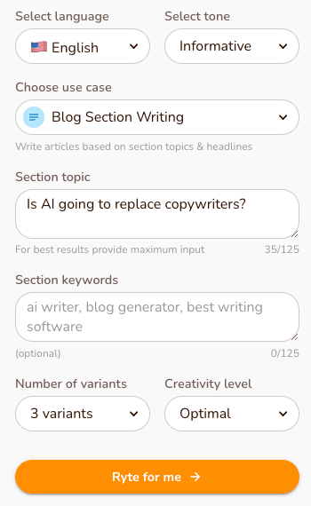 Is AI Copywriting Worth it - Rytr Blog Section Example 2