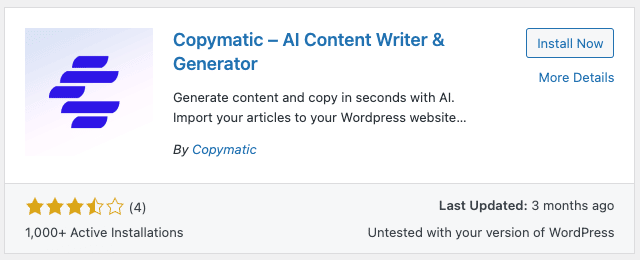 Copymatic Review - WordPress Plugin