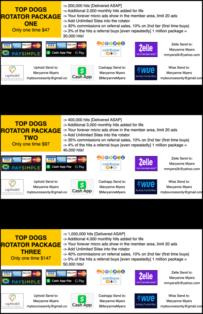 TopDogsRotator Traffic Packages