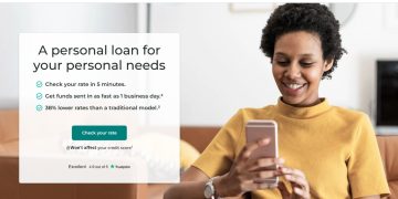 Upstart Personal Loan website.