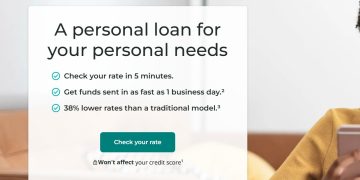 Upstart Personal Loans page.