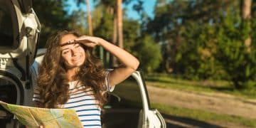 A girl enjoying the Best Summer Road Trips