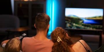 family watching the most popular TV shows.