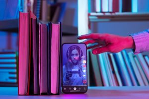 a person watching Booktok Books.