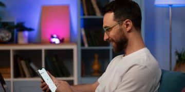 Man enjoying Innovative Technology Products.