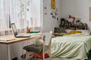 a room with materials essential for students.