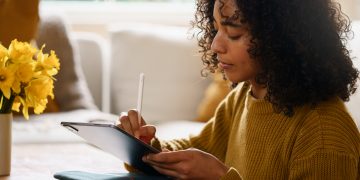 Woman using Personal Organization Methods .